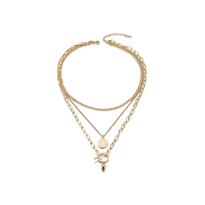 Multi-layered Elizabeth Coin Necklace