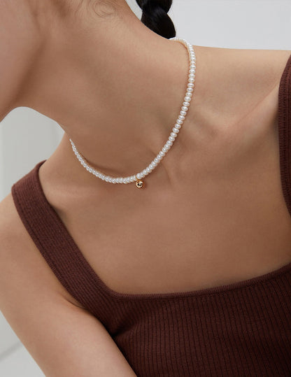 Dainty Pearl Beaded Necklace