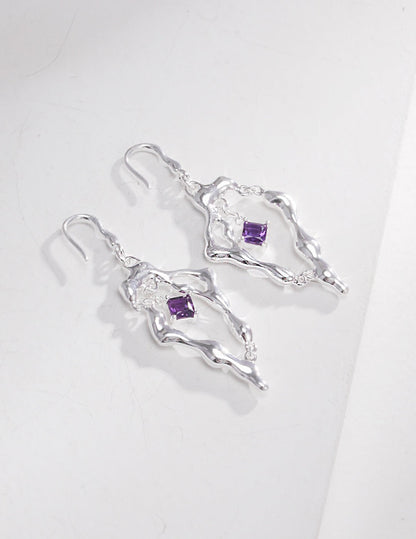 Amethyst Drop Earrings