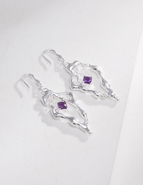 Amethyst Drop Earrings