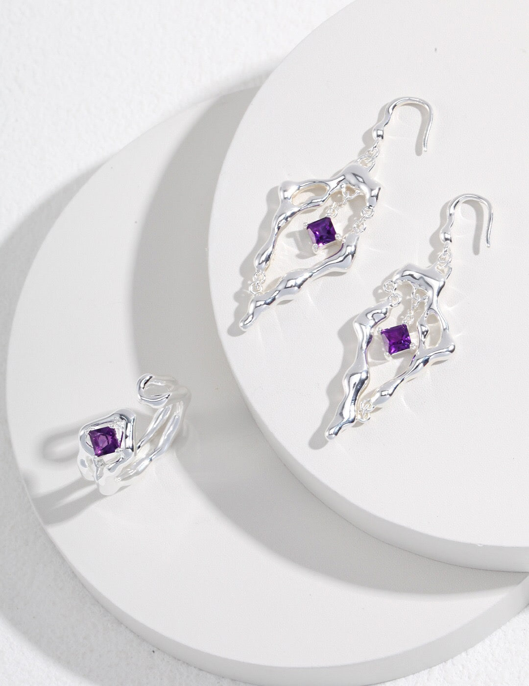 Amethyst Drop Earrings