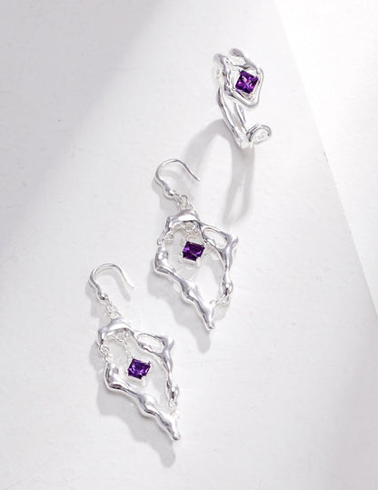 Amethyst Drop Earrings