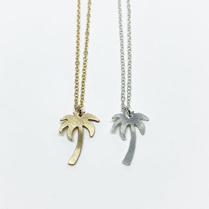 Palm Tree Charm Necklace