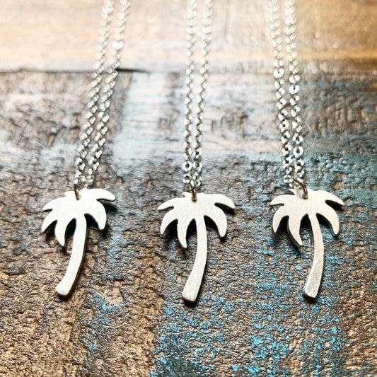 Palm Tree Charm Necklace