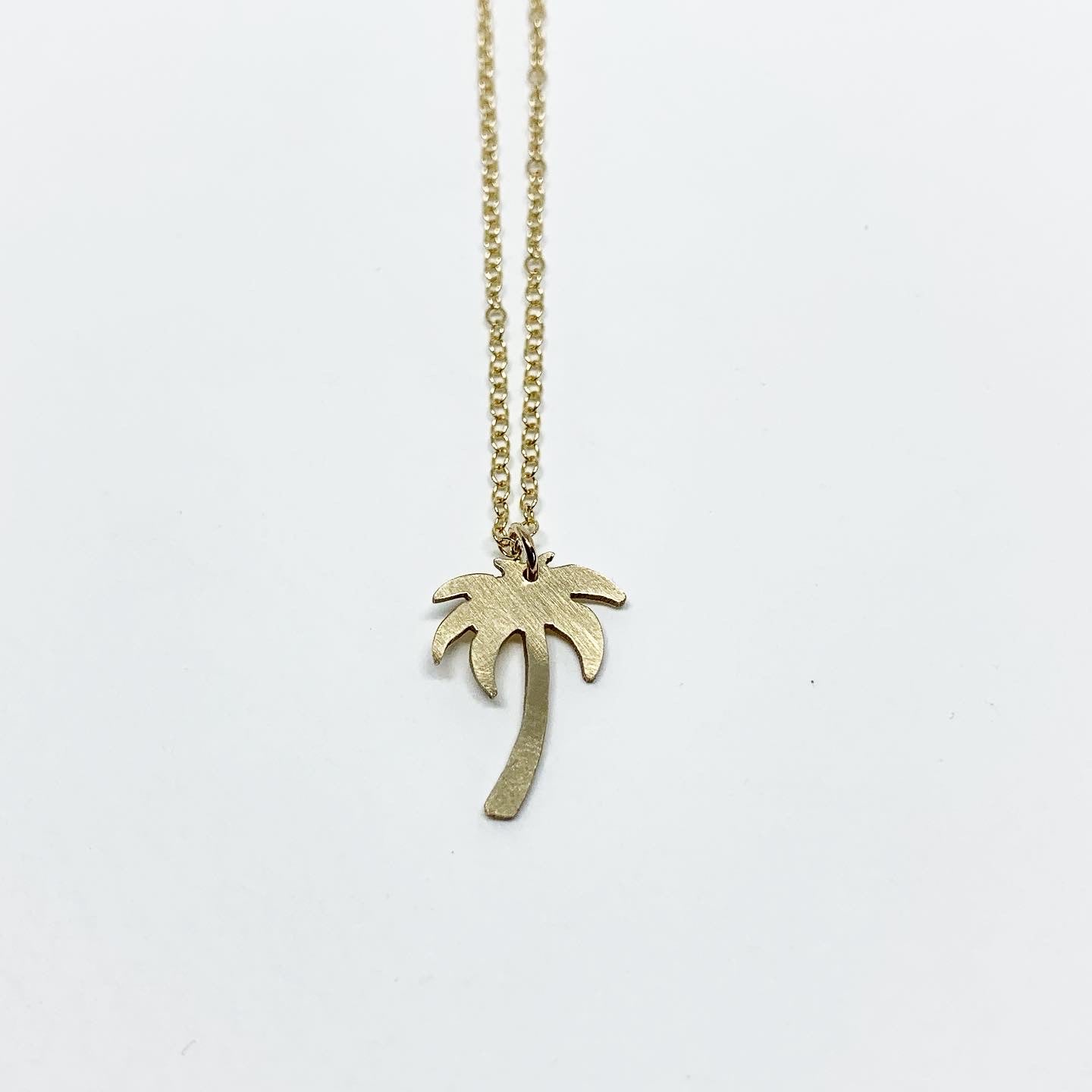 Palm Tree Charm Necklace