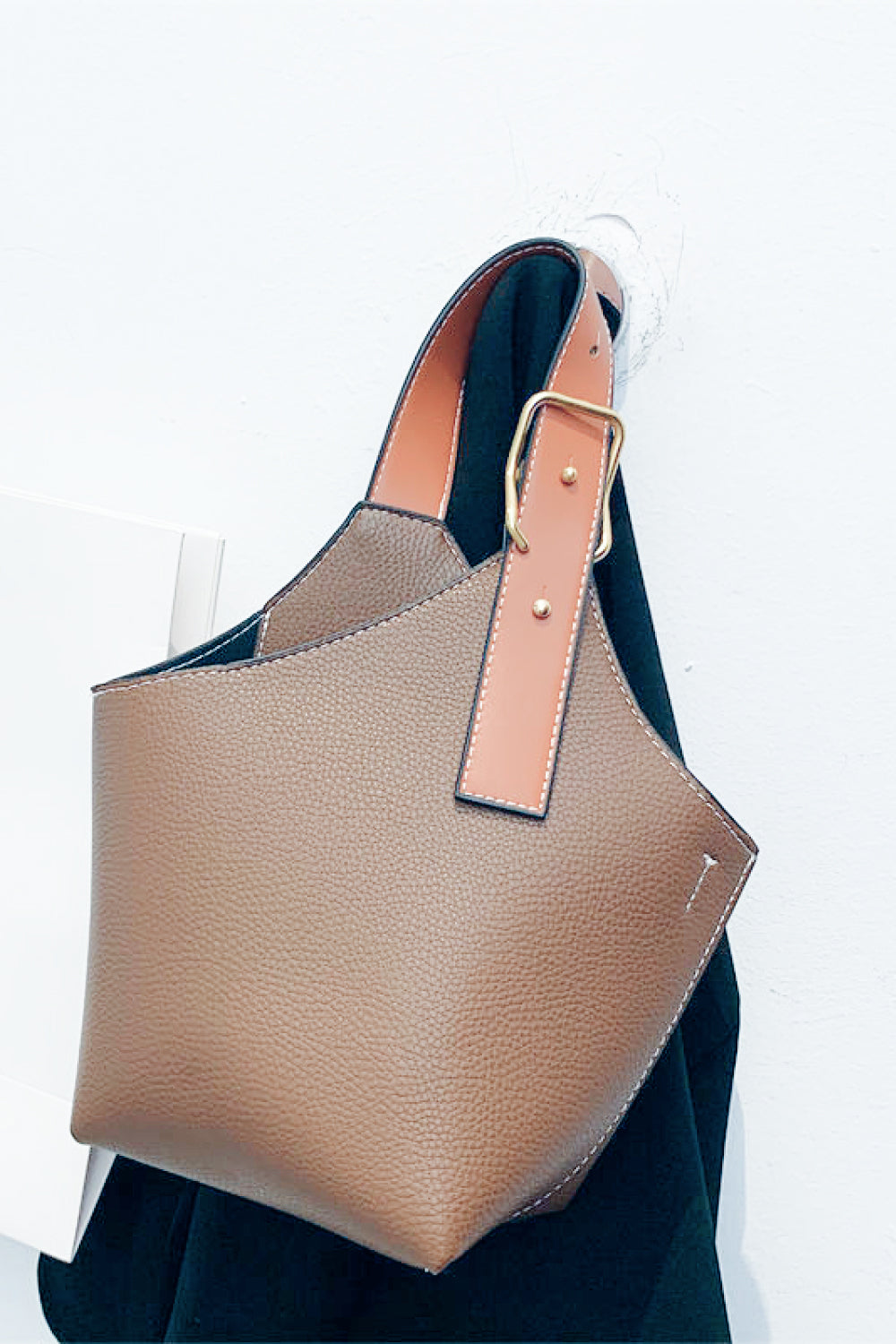 The Nandi Leather Bucket Bag