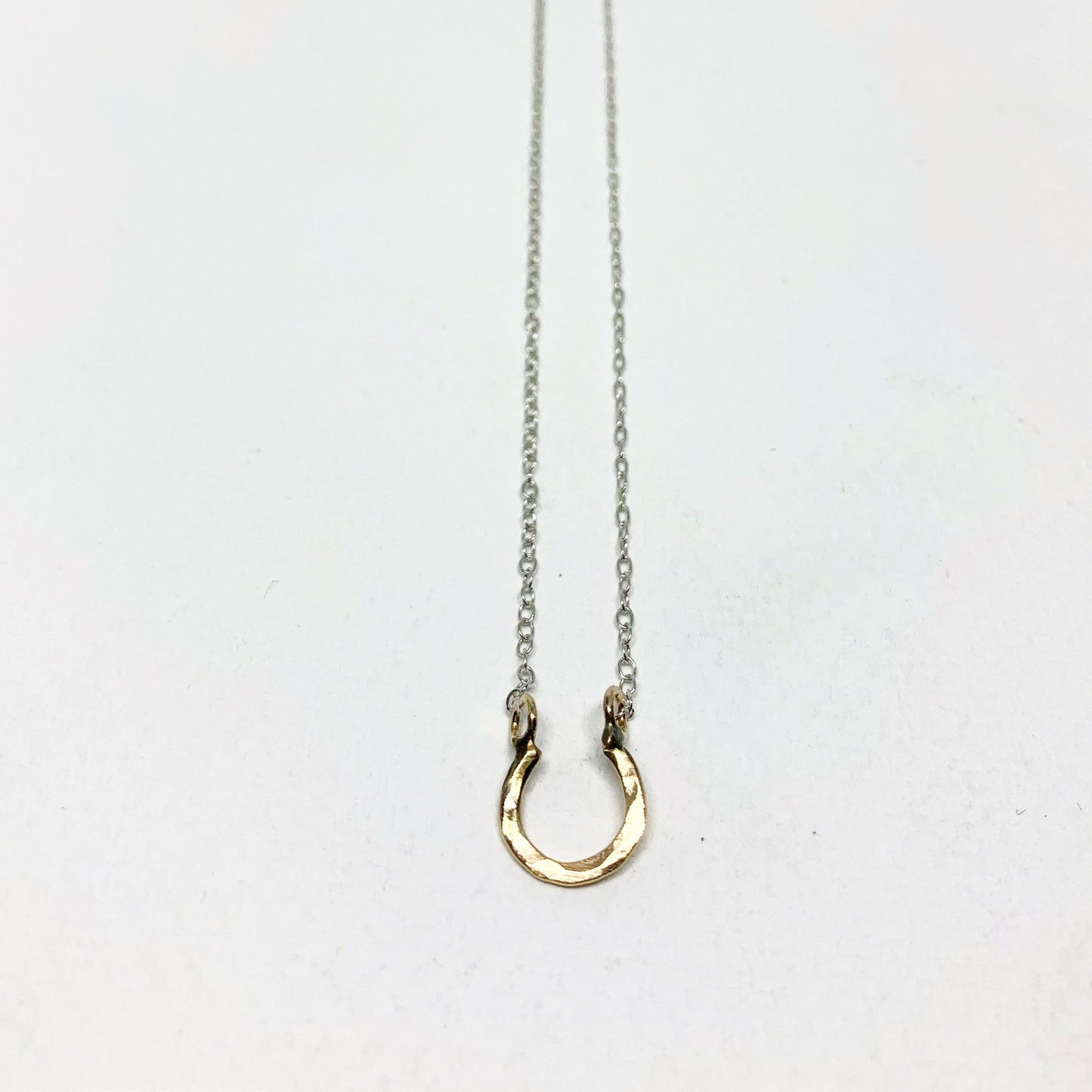 Mini Lucky Horseshoe Charm Necklace