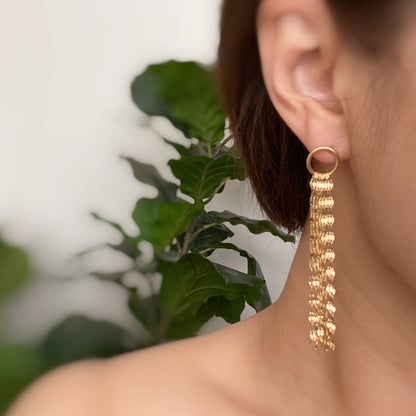 Chain Drape Dangle Earrings