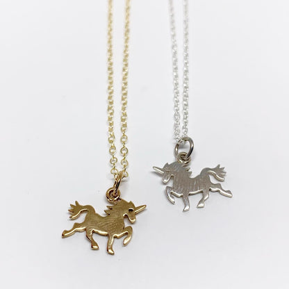 Mini Unicorn Charm Necklace