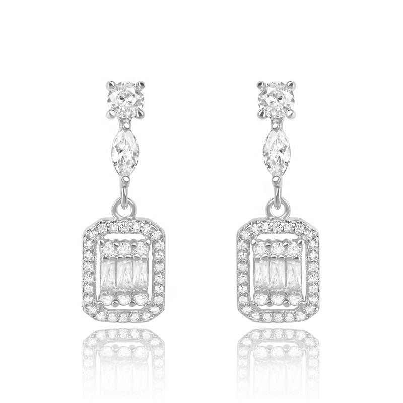 Cubic Zirconia Drop Earrings