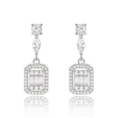 Cubic Zirconia Drop Earrings