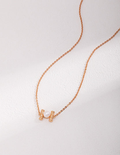 Floating Single Pearl Necklace