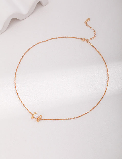 Floating Single Pearl Necklace