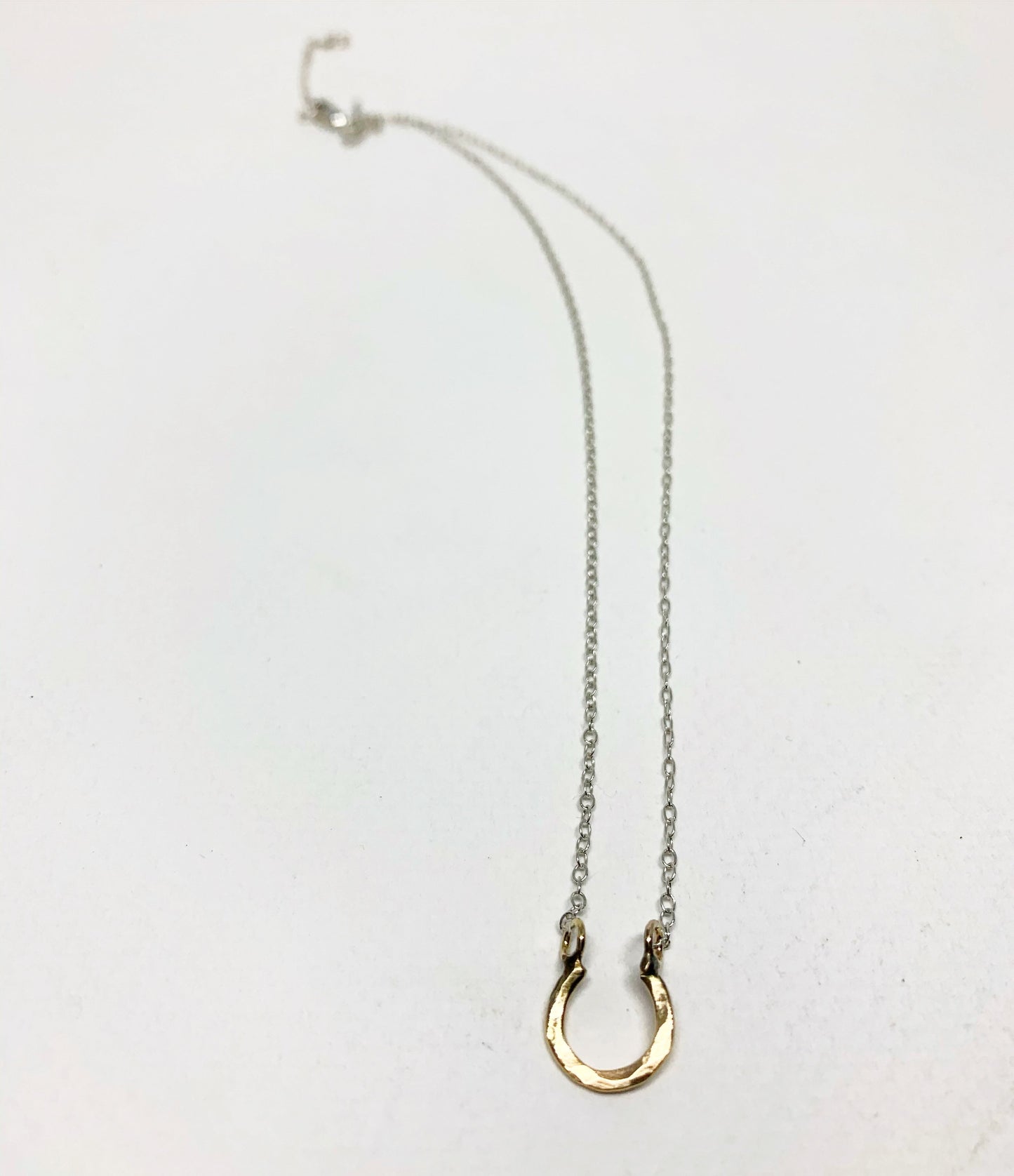 Mini Lucky Horseshoe Charm Necklace