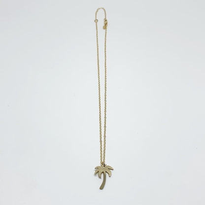 Palm Tree Charm Necklace