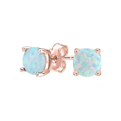 1.55 CTTW Oceanic Opal Classic Studs in 18K Gold Plating (Multiple