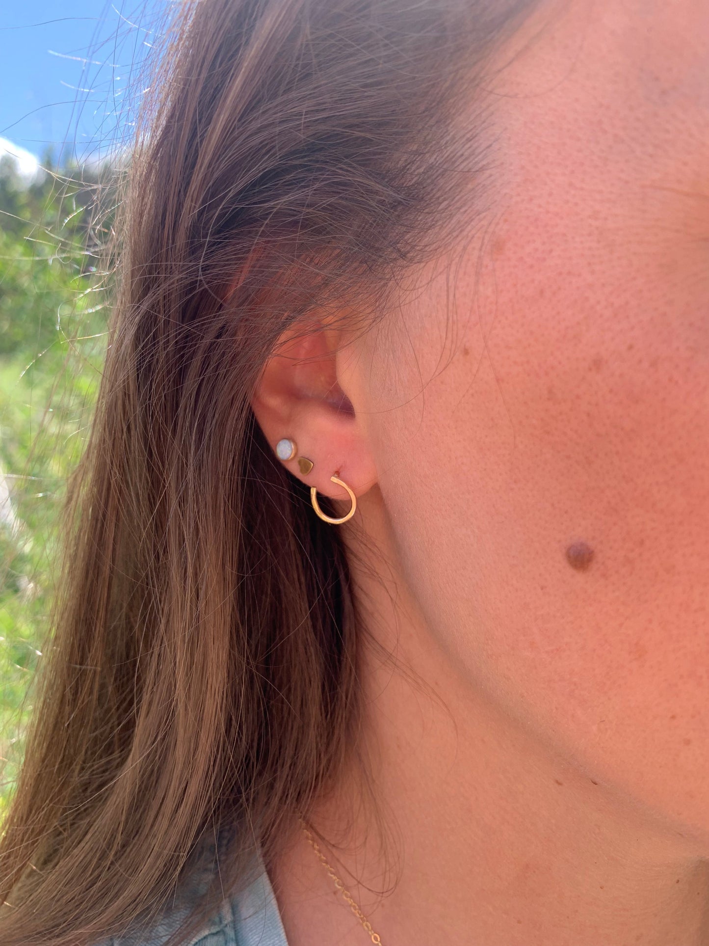 Lucky Horseshoe Stud Earrings