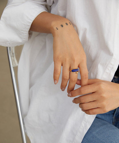 Natural Lapis Lazuli Ring