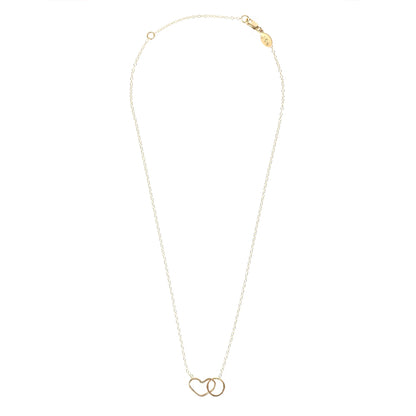 Namaste Necklace - Heart and Circle Infinity Necklace