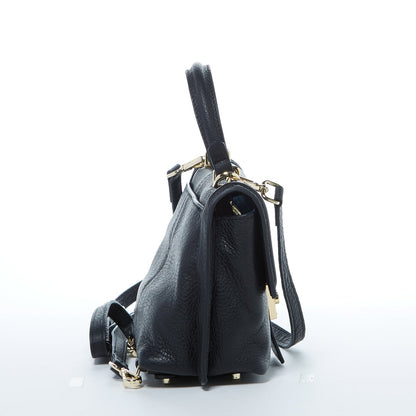 Linda Black Crossbody Backpack Purse