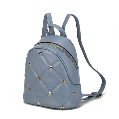 Hayden Quilted Vegan Leather with Studs Womens Backpack