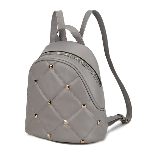 Hayden Quilted Vegan Leather with Studs Womens Backpack