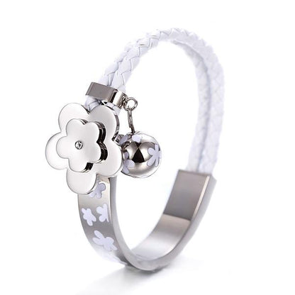 Flower Bud Wheat Chain Bar Bracelet