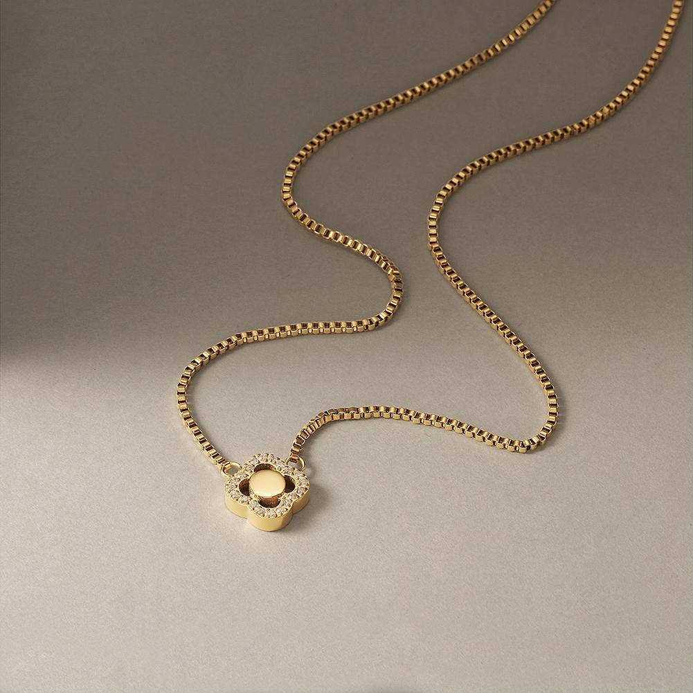 CZ Clover Necklace