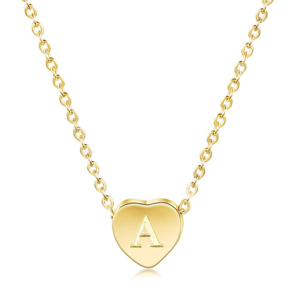 Heart Initial Necklace