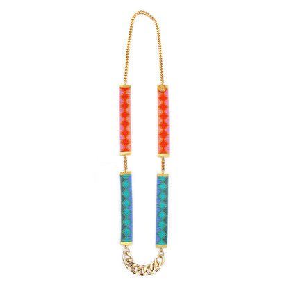 Rio Necklace - Pink and Turquoise