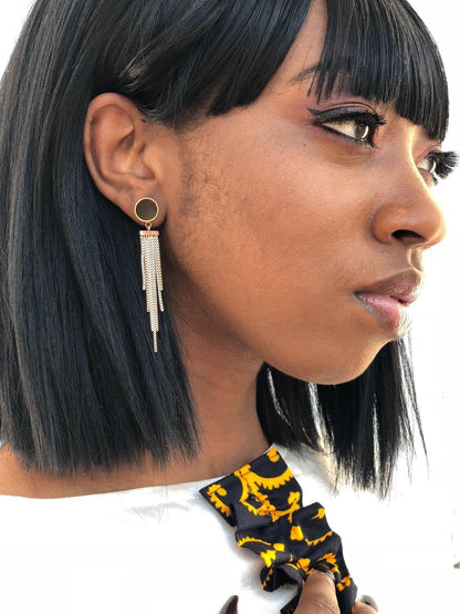 Long Tassel Drop Earrings