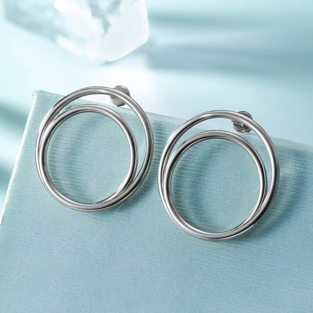 Double Layered Hoop Earrings