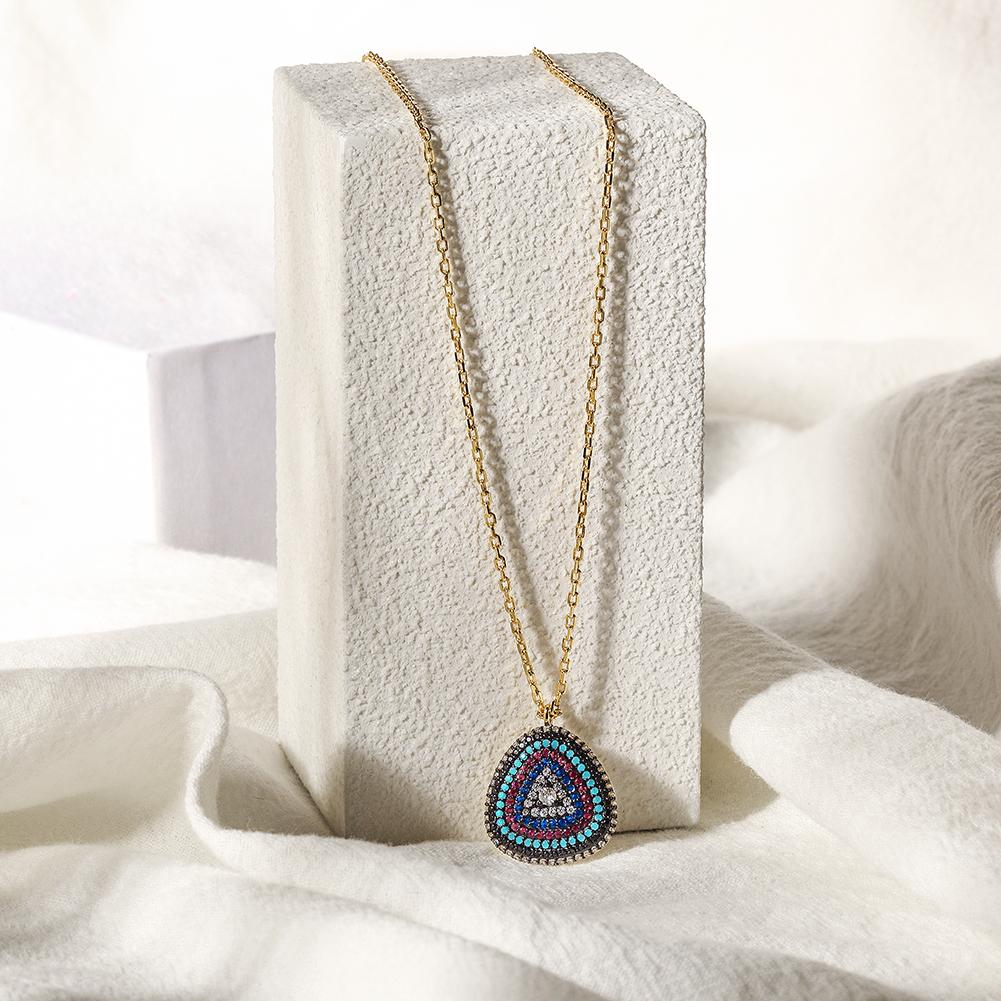 STERLING SILVER EVIL EYE NECKLACE