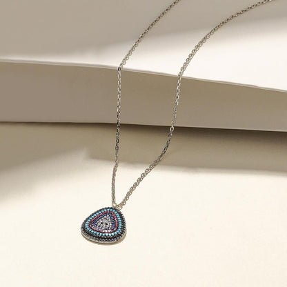 STERLING SILVER EVIL EYE NECKLACE