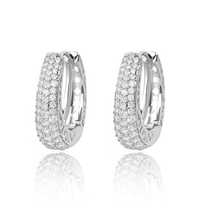 Hoop Earrings with Cubic Zirconia