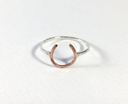 Lucky Horseshoe Ring - Small - Equestrian Ring