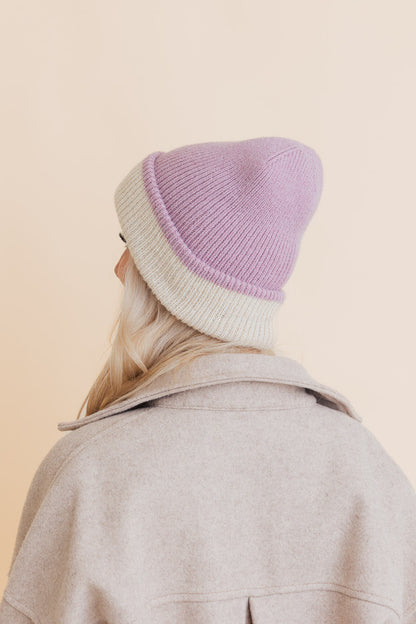 Essential Harmony Two-Tone Knit Beanie