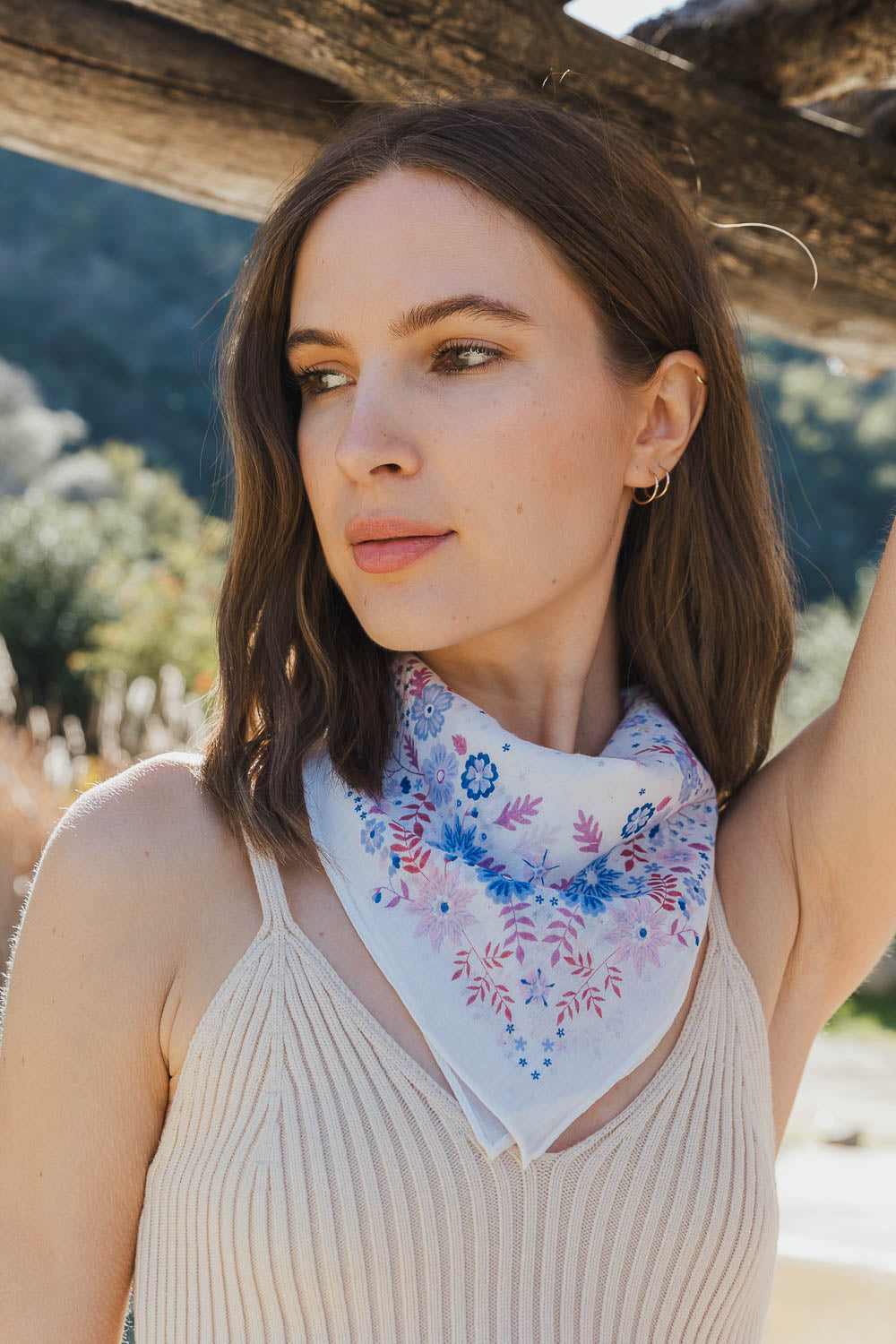 Blissful Bloom Floral Bandana