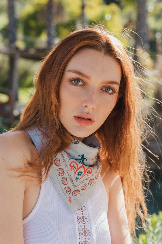 Vintage Colorful Paisley Bandana