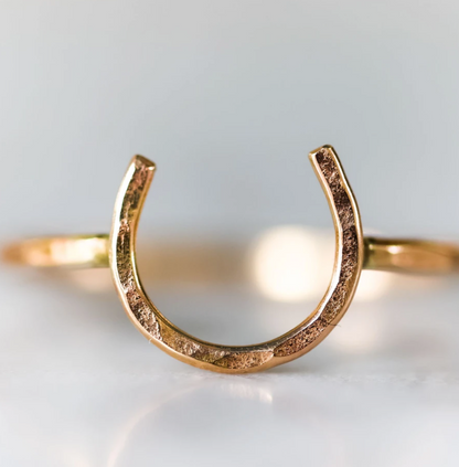 Lucky Horseshoe Ring - Small - Equestrian Ring