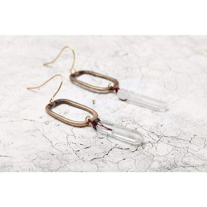 Antique Quartz Drop Earrings