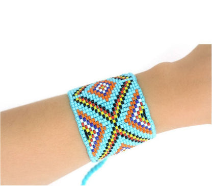 Geometric Beaded Cuff