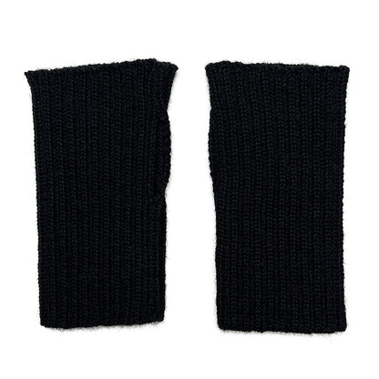 Black Minimalist Alpaca Gloves