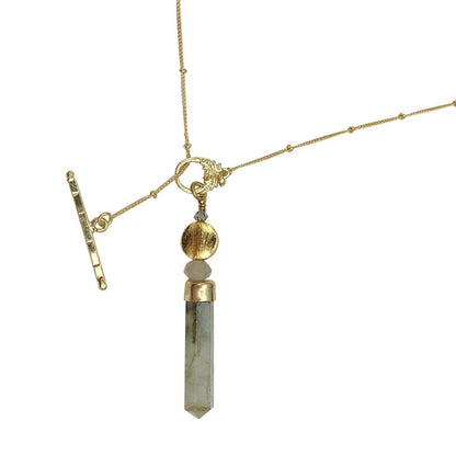 Labradorite Lariat Necklace