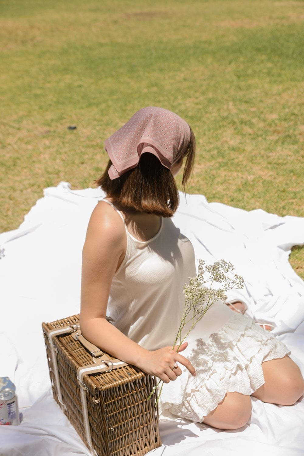 Daisy Flower Field Bandana