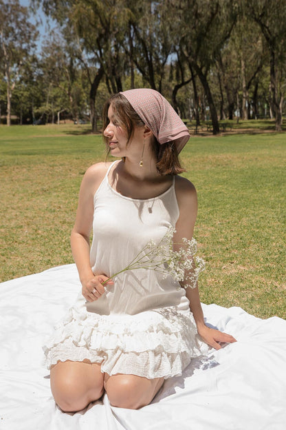 Daisy Flower Field Bandana