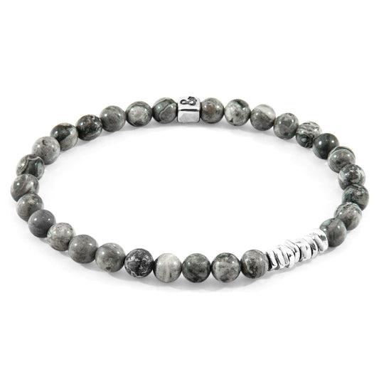 Grey Jasper Atrato Silver and Stone Bracelet