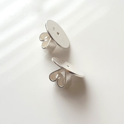 Disc Butterfly Backs 10 mm Sterling Silver