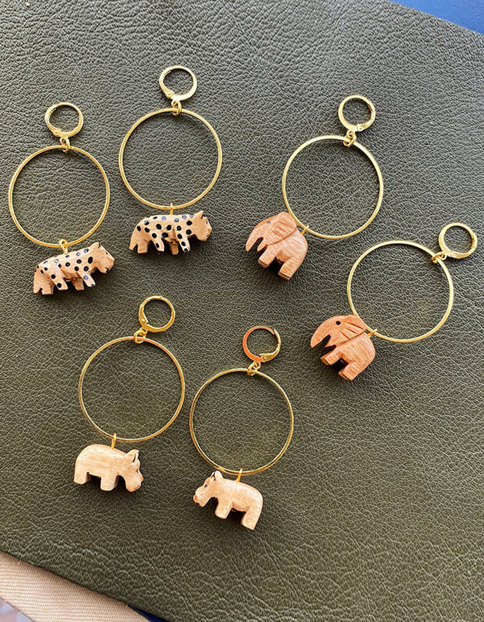 Safari Hoop Earrings