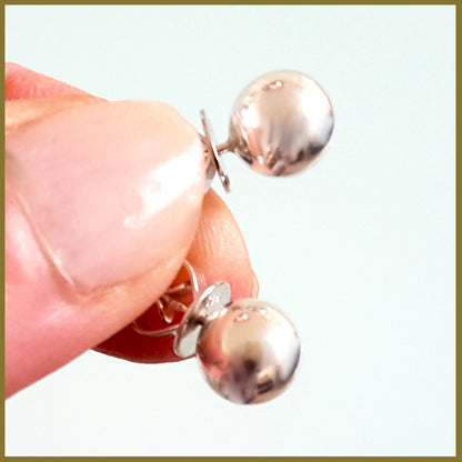 Sterling Silver 8 mm Ball Stud Earrings